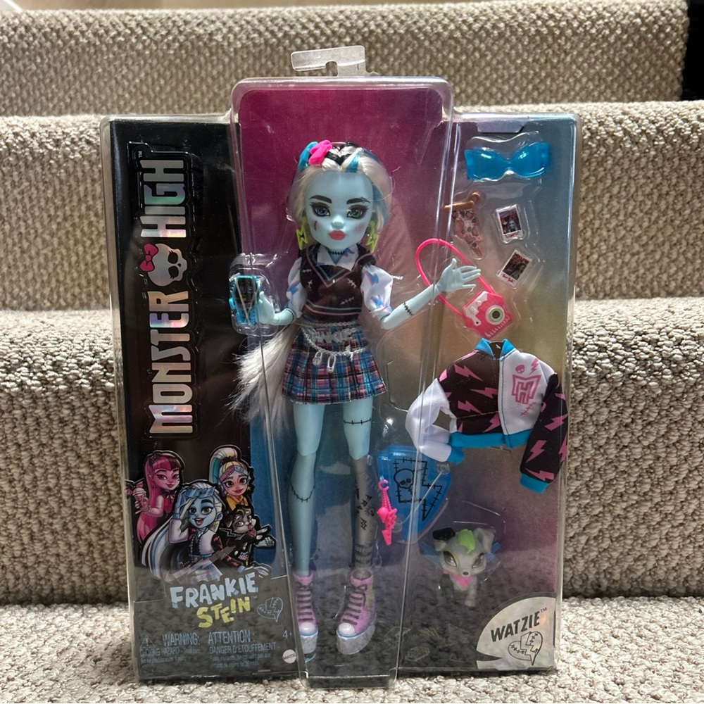 Monster High Frankie Stein Doll with Blue and Pink Accents